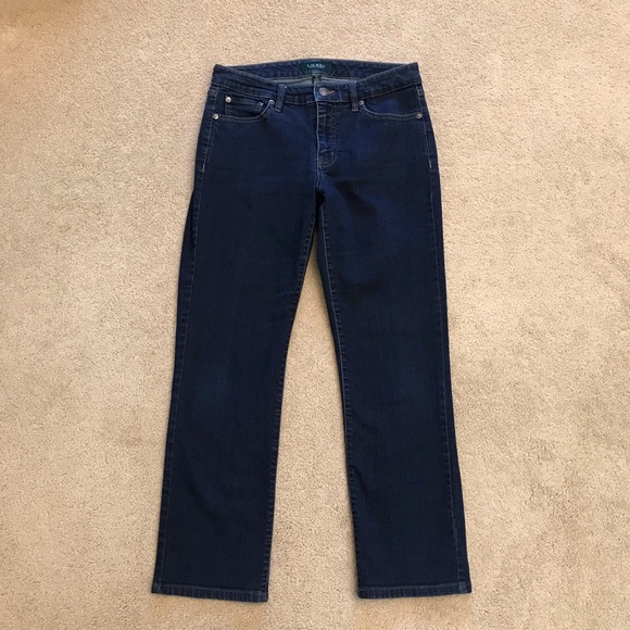 Lauren Ralph Lauren Denim - Lauren Ralph Lauren Denim Blue Jeans Womens Size 6 Dark Blue Mid Rise Straight